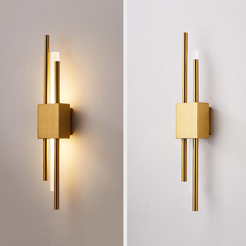 Luces de apliques de pared de tubo de estilo moderno 1 iluminación de montaje de pared ligero