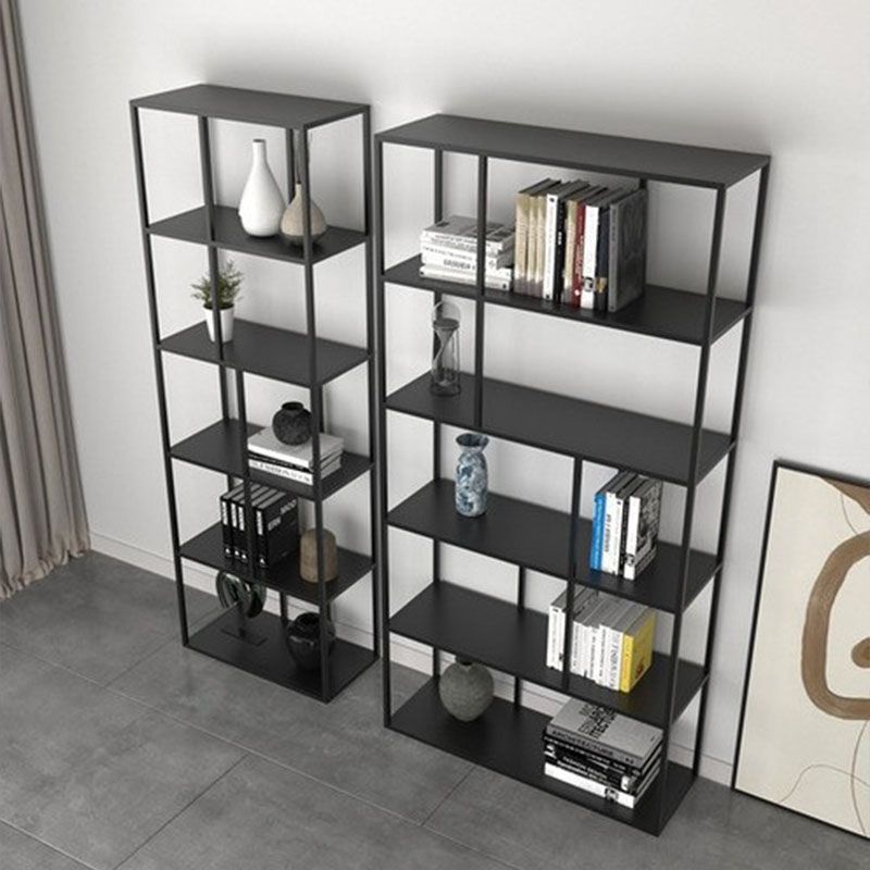 Modem & Contemporary Black Bookcase Etagere Metal Book Shelf