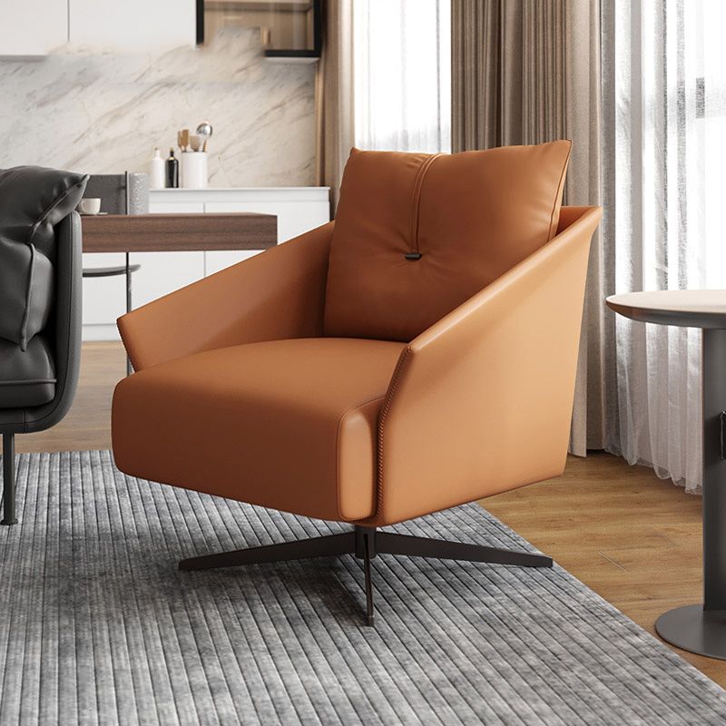 Flared Arm Chair 33.85" L x 29.92"W Swivel Chair for Living Room