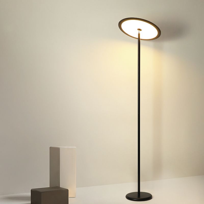 Nordic Linear Floor Lamp Metal 63" High LED Floor Light for Living Room