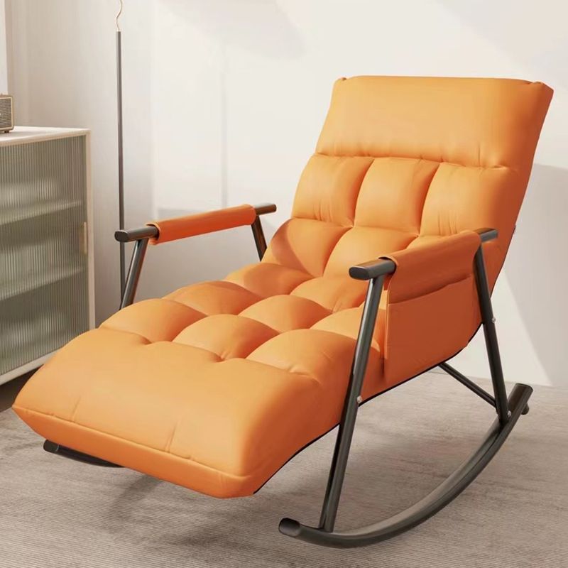 Modern Rocking Chair Upholstered Button-Tufted Reclining Recliner Chair