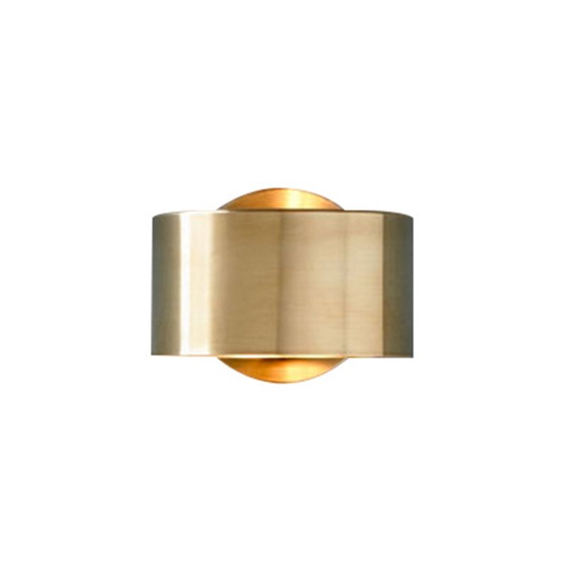 Gold Wall Lamp 1-Light Wall Mount Lamp with Metal Shade for Bedroom