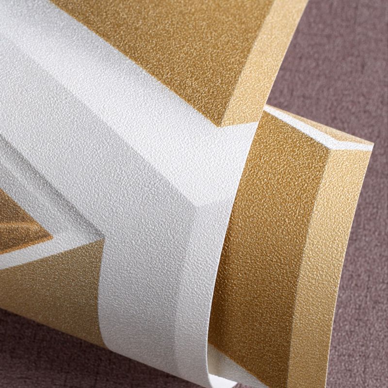 3D Matrix Wallpaper Roll Pastel Color Water Resistant Wall Decor for Living Room