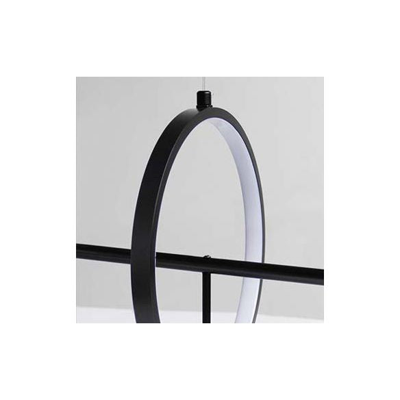 8-Light Contemporary Style Island Light Transparent Glass Globe Shade Simplicity LED Lighting Pendant for Kitchen Bar