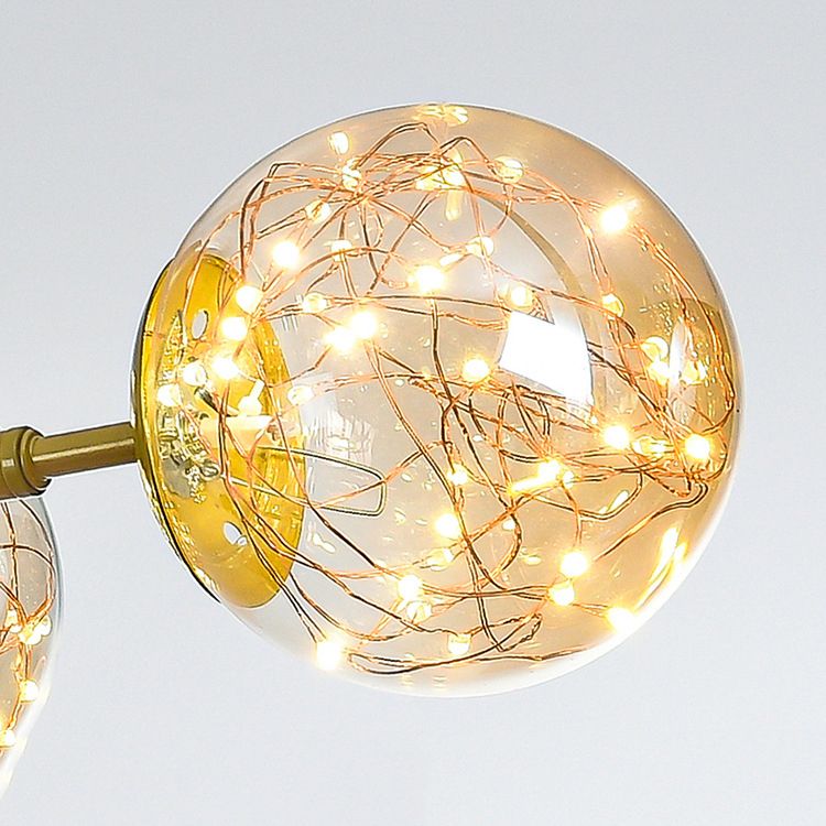 Glass Ball Island Lighting Fixture Contemporary Pendant Lighting Fixture