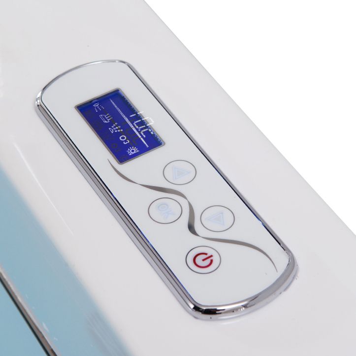 Stand Alone White Bathtub Acrylic Rectangular Modern Center Bath