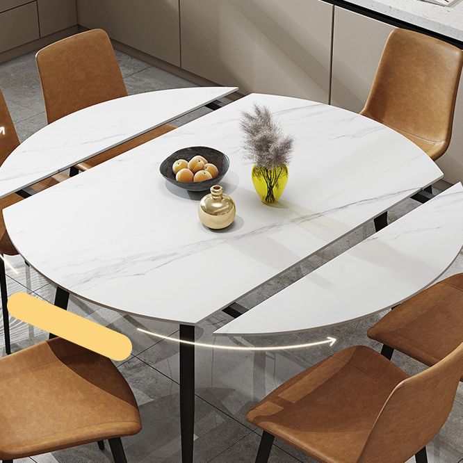 Modern 1/4/5/6/7 Pieces Dining Room Set Sintered Stone Dining Table