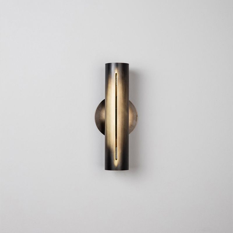 Buisvormige trapwand sconce licht metallic 2-bulb postmoderne wand gemonteerd lamp