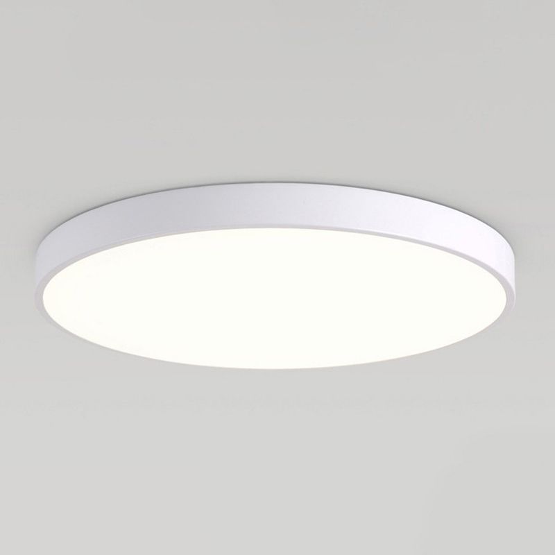 Minimalistische Macaron inbouw LED-lamp rond plafondarmatuur met acrylkap