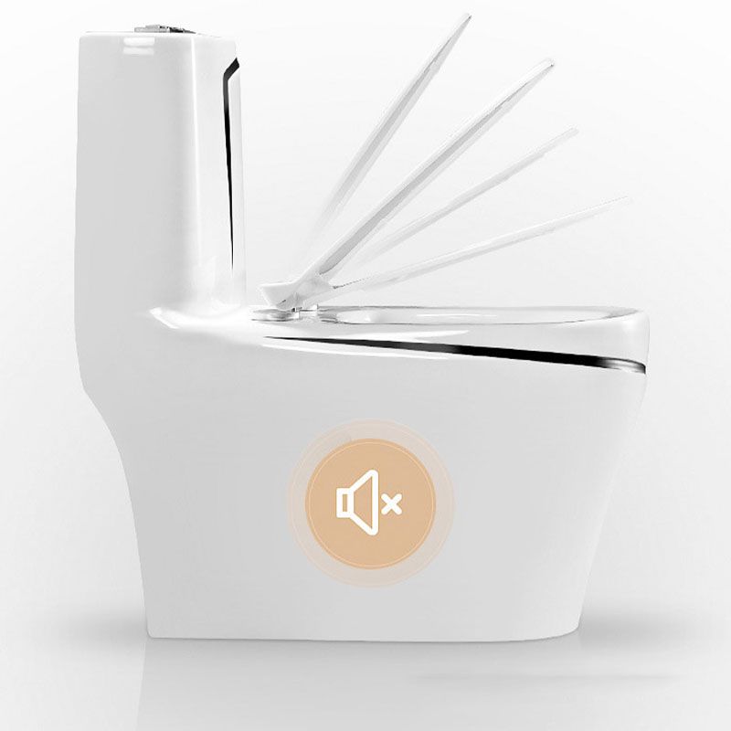 Simple Household Toilet Ceramic Siphon Jet Toilet with Pumping Mute Water-saving