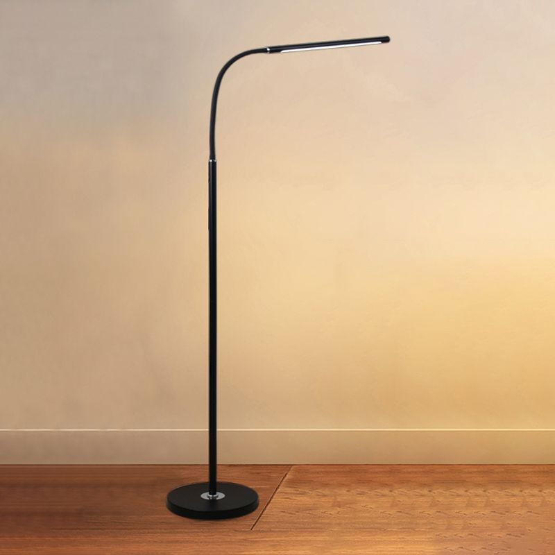 Modern Strip Floor Lamp Metal Single Light LED Floor Light for Living Room
