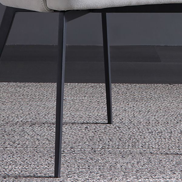 Minimalist Design Arm Solid Back Side Chairs Upholstered Side Chair