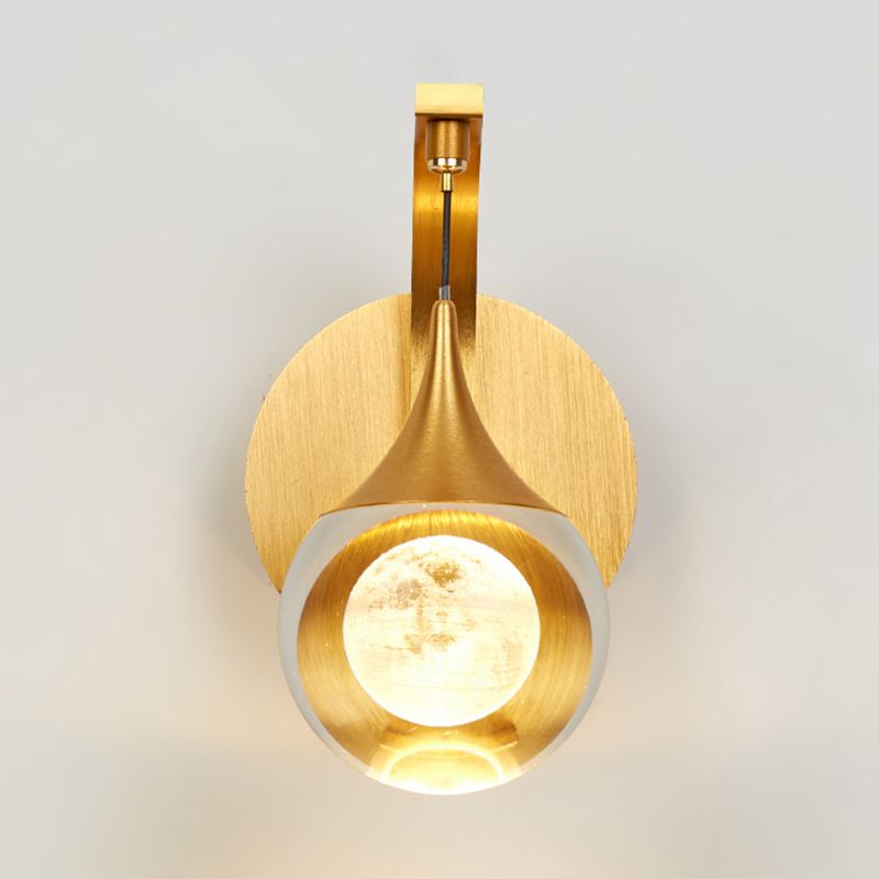 Éclairage de mur de style postmoderne à 1 lumière à 1 lumière pour chambre à coucher