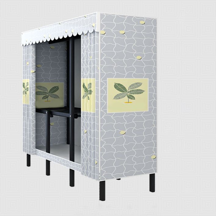 Contemporary Style Folding Wardrobe Armoire Steel Frame Wardrobe Cabinet for Home