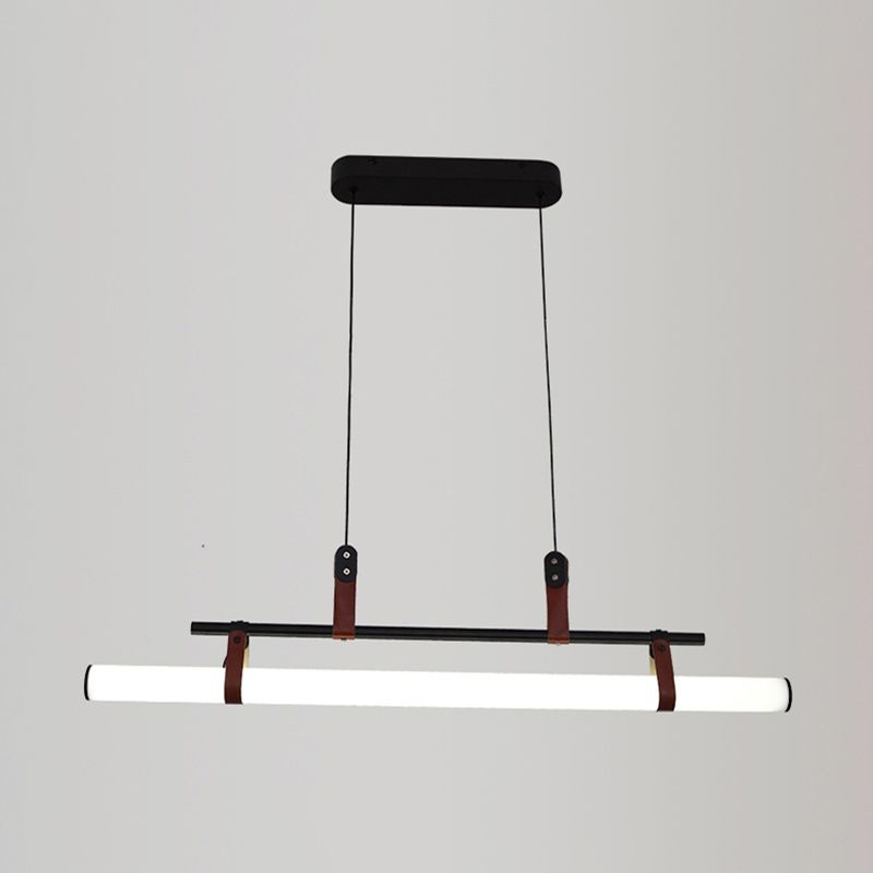 Iluminación colgante moderna luz colgante de isla lineal para comedor