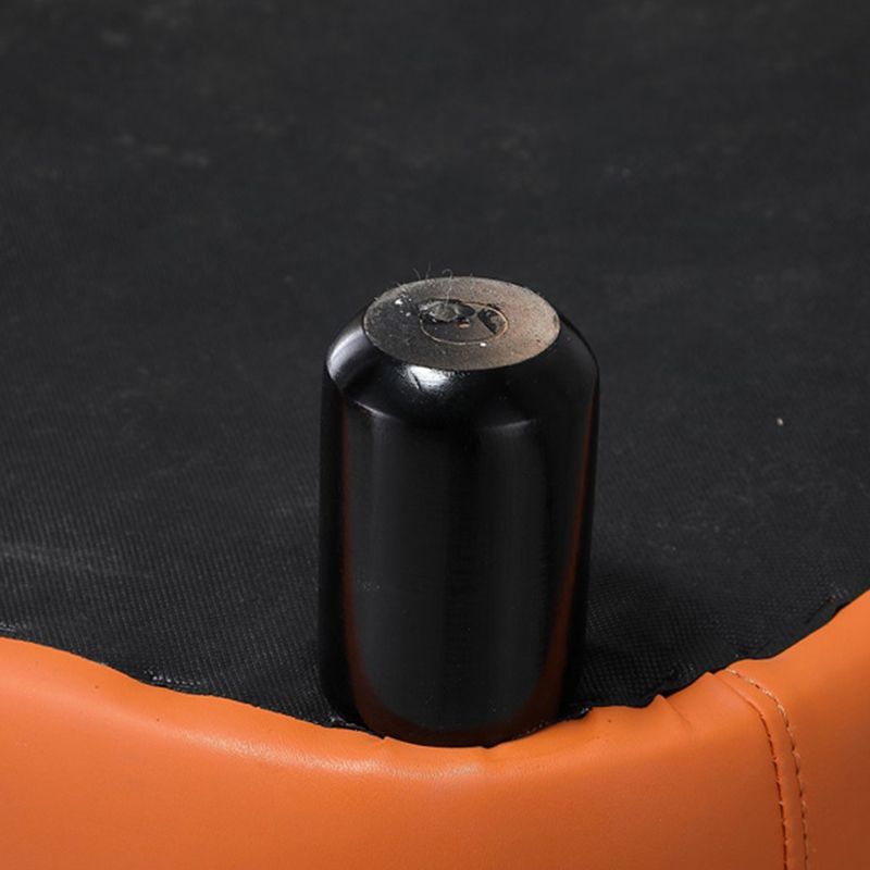 20.08"L x 20.47"W x 21.26"H Faux Leather Barrel Chair,Modern Sloped Arms Chair