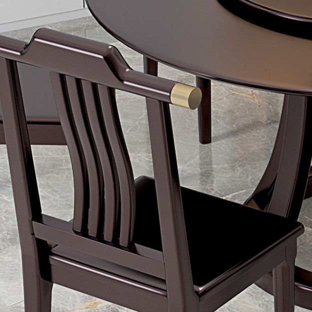 Rubberwood Dining Table Round Pedestal Dinner Table for Dining Room