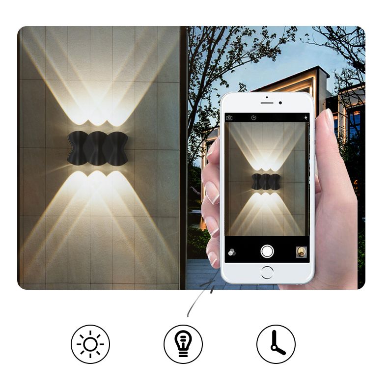 LED Outdoor Wall Mounted Light Modern Minimalism Waterproof Sconce Light for Doorway Courtyard