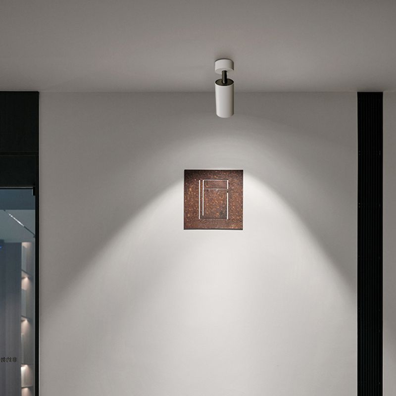 Cylinder Ceiling Light Fixture Contemporary LED Flush Mount for Living Room