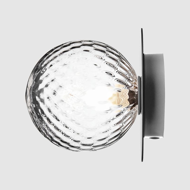 Plafonnier encastré à LED en verre contemporain, luminaire décoratif d'intérieur, idéal pour un couloir