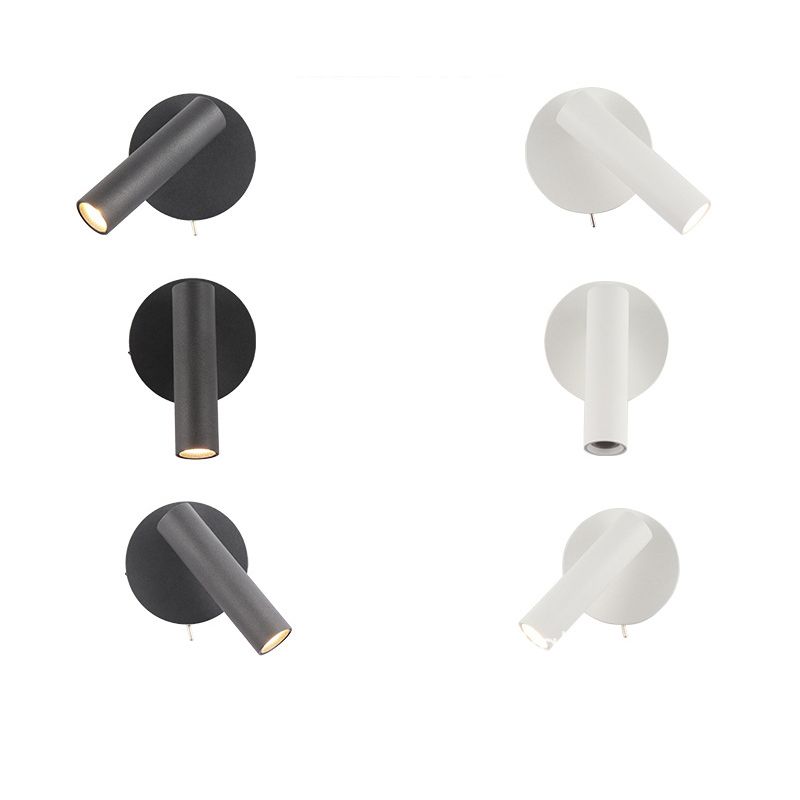 Hedendaagse minimalistische metalen wandconstructie Licht met acrylschaduw voor slaapkamer