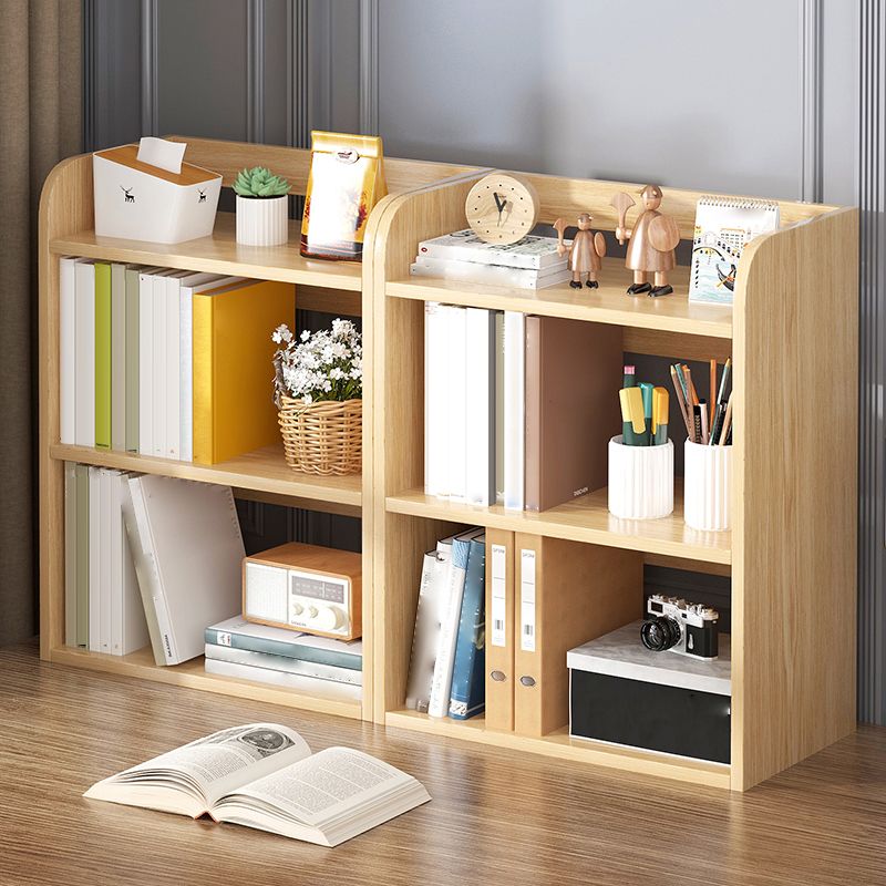 Light Brown Modern Style Bookshelf Engineer Wood Bookcase for Home