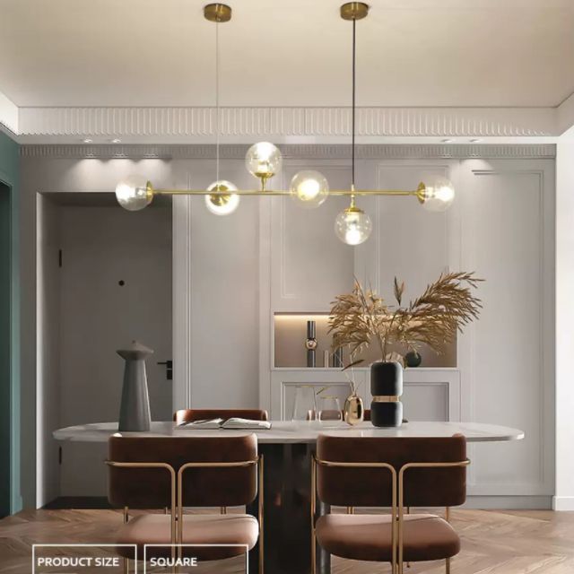 Fissaggi di illuminazione di Globe Island Glass Minimalismo Fissaggi di illuminazione a sospensione per il ristorante