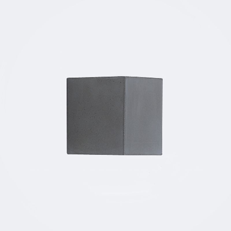 Rectangle Shaped LED Wall Lighting Simplicity Cement Corridor Sconce Light Fixture