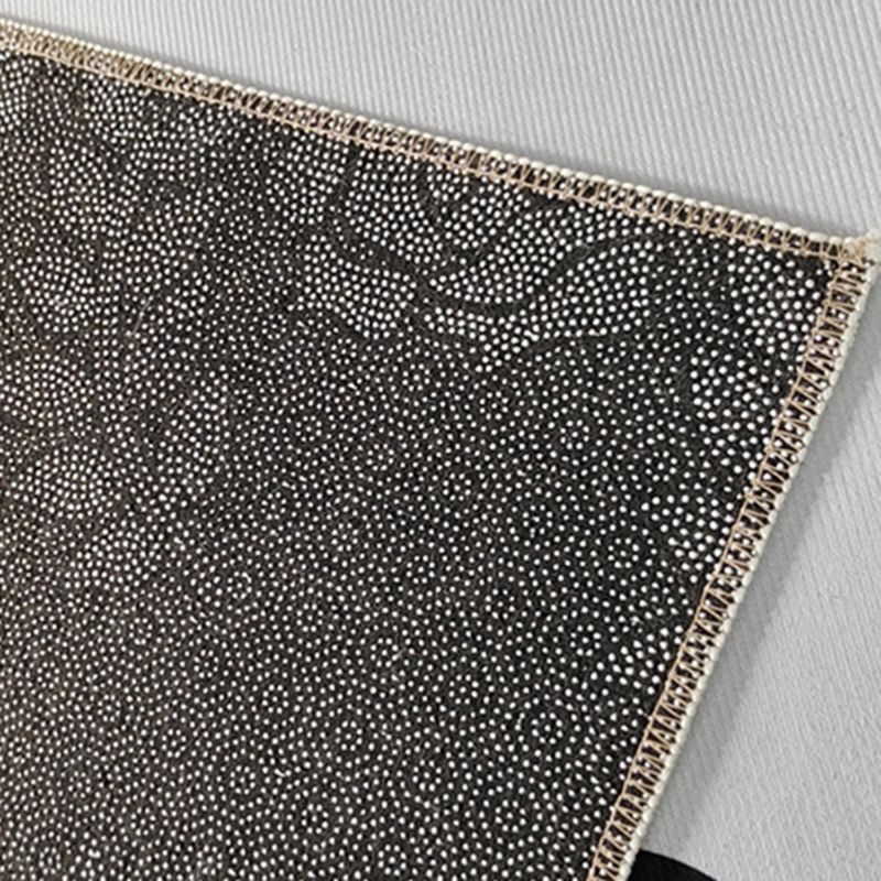 Contemporary Style Rug Polyester Abstract Printing Carpet Washable Rug for Living Room