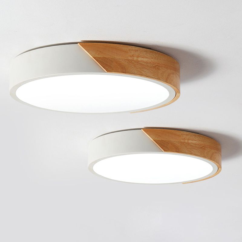 1-Light Round Flush Mount Light Modern Style Acrylic Flush Mount Lighting Fixtures