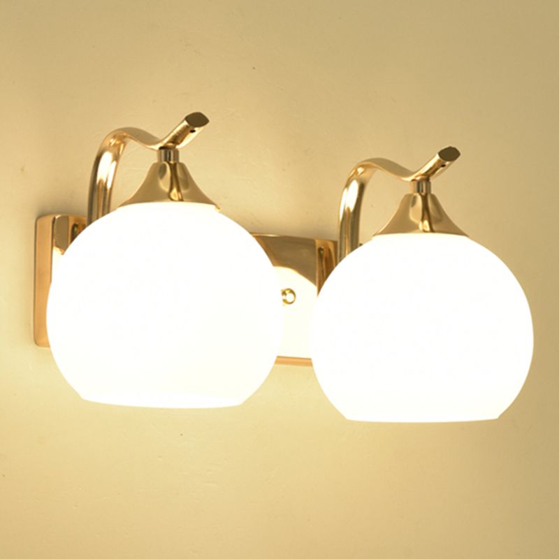 Modern Simple Golden Vanity Light Ball Shape Vanity Lamp for Shower Room