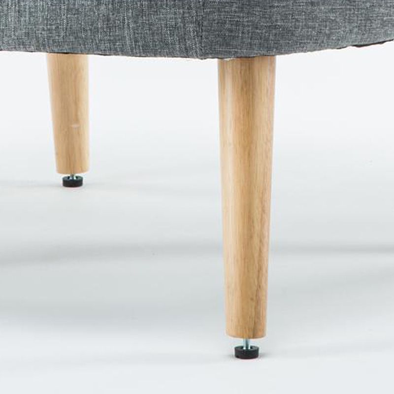 27.55"Wide*27.55"Deep Arm Chair with Square Arms, Basic Four Legs