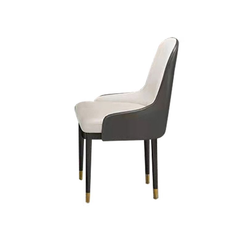 Modern 1/4/5/7 Pieces Dining Set Sintered Stone Dining Table with Leather Chairs