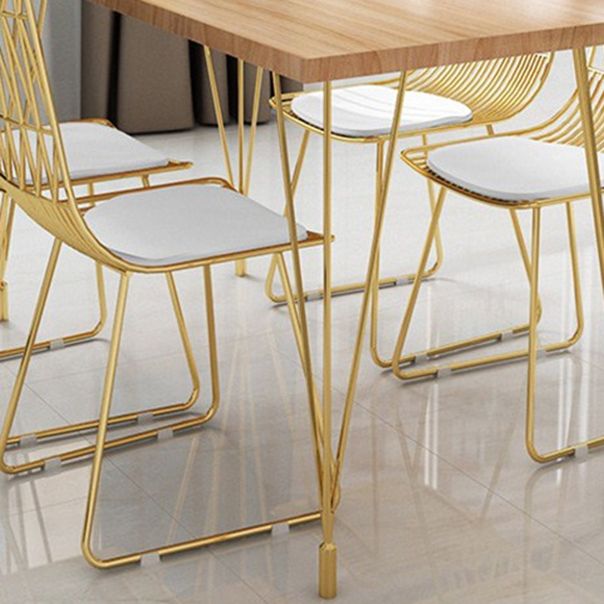 Metal Dining Table Set for Kitchen 1/5/7 Pieces Modern Dinette Set