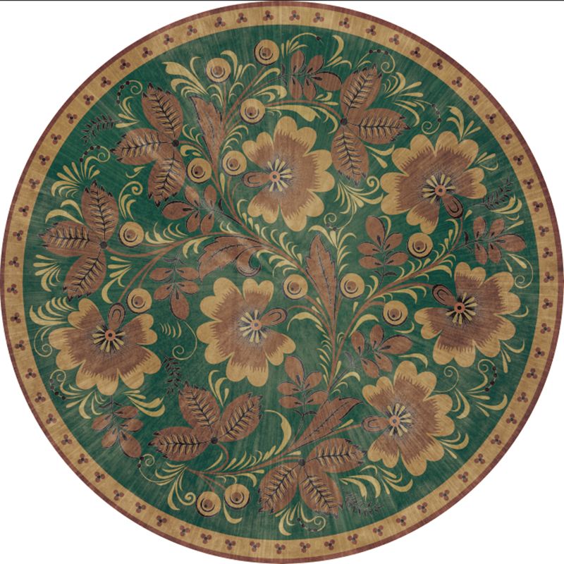 Brown Bohemian Area Carpet Americana Pattern Polyester Area Rug Stain Resistant Rug for Home Decor