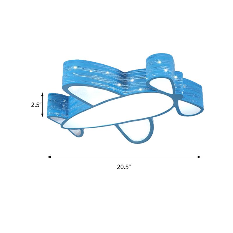 Plafonnier d'avion à hélice pour chambre d'enfants, luminaire de plafond en métal de Style dessin animé