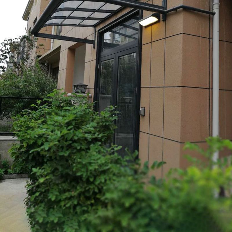 Aluminum Minimalistic LED Wall Sconce in Black Outdoor with Acrylic Shade