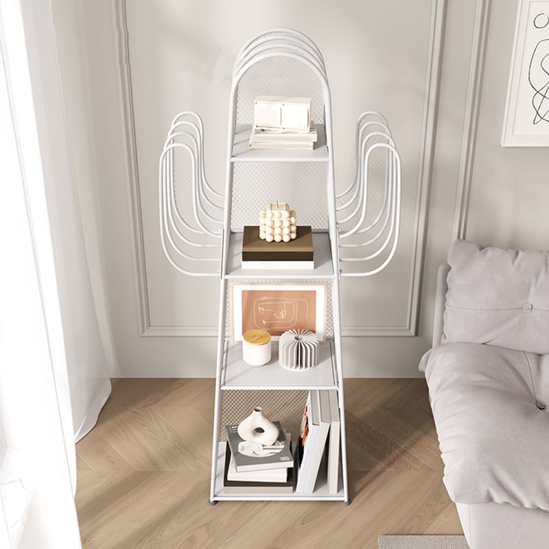 Metal Closed Back Standard Bookshelf Metal Shelves Included Bookcase