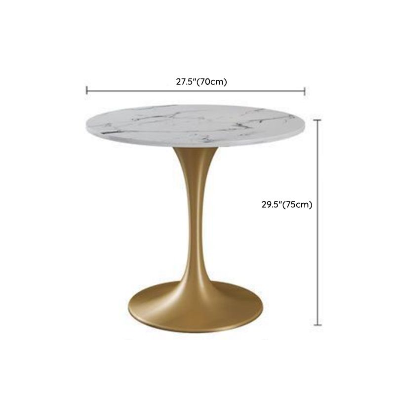 Modern 1/2/4/5 Pieces Dining Set Round Stone Dining Table for Dining Room