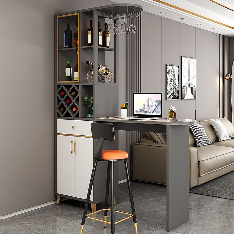 Modern Style Bar Table Sintered Stone Bar Table for Living Room