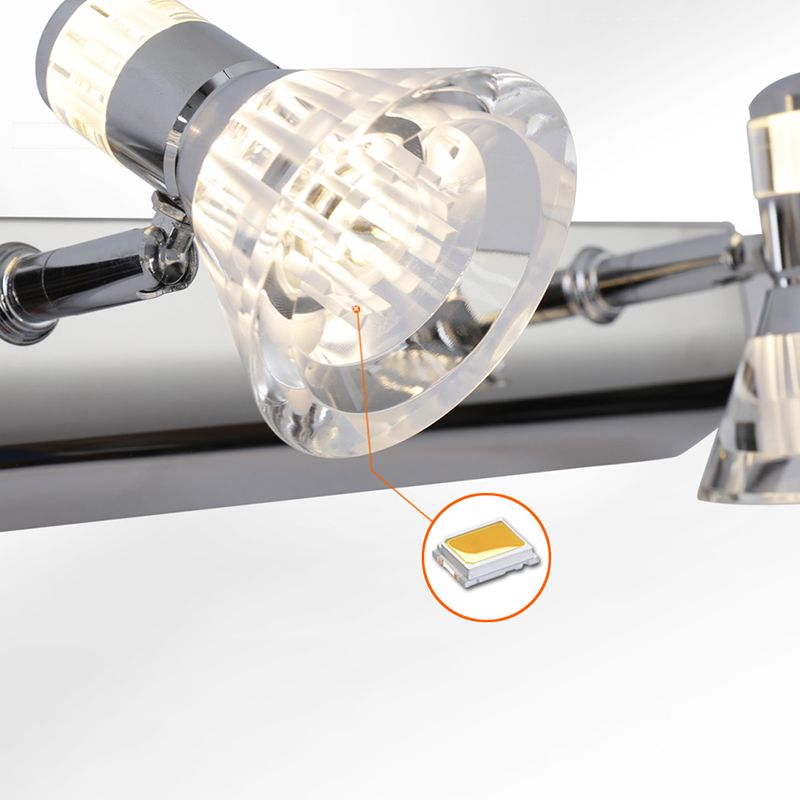 Lámpara de tocador LED de tocador LED de acero de acero de acero de acero de acero de acero de acero de acero de acero de acero de acero inoxidable