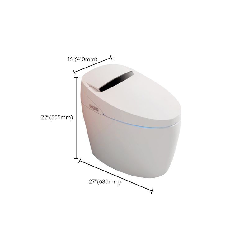 Contemporary Floor Mounted Toilet Indoor One Piece Toilet Bowl