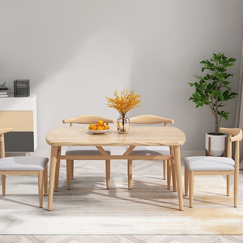 Nordic Style Dining Table Rectangle Dining Table for Home Use