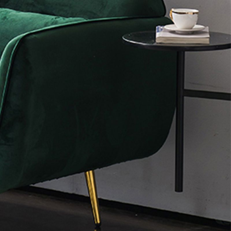 30.70" Wide Velvet Square Arm Sofa with Tight Back for Living Room