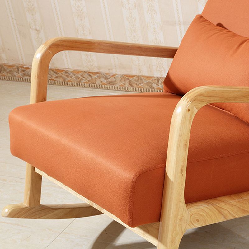 Living Room Easy Chair Wood Lazy Lounge Chair Home Leisure Sofa Rocking Chair
