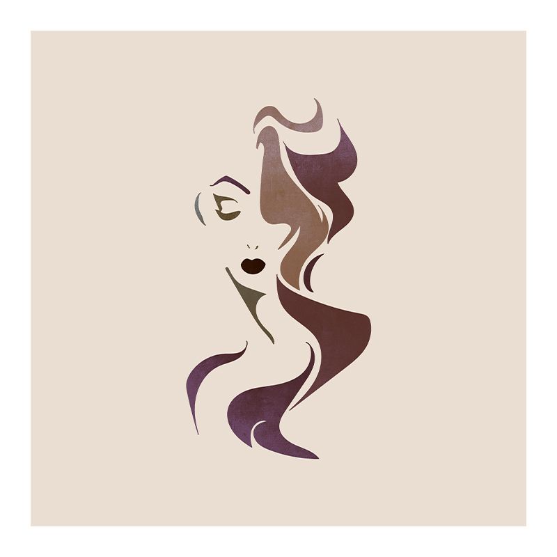 Line Art Resistant Mural Wallpaper Illustration Sleeping Room Wall Mural