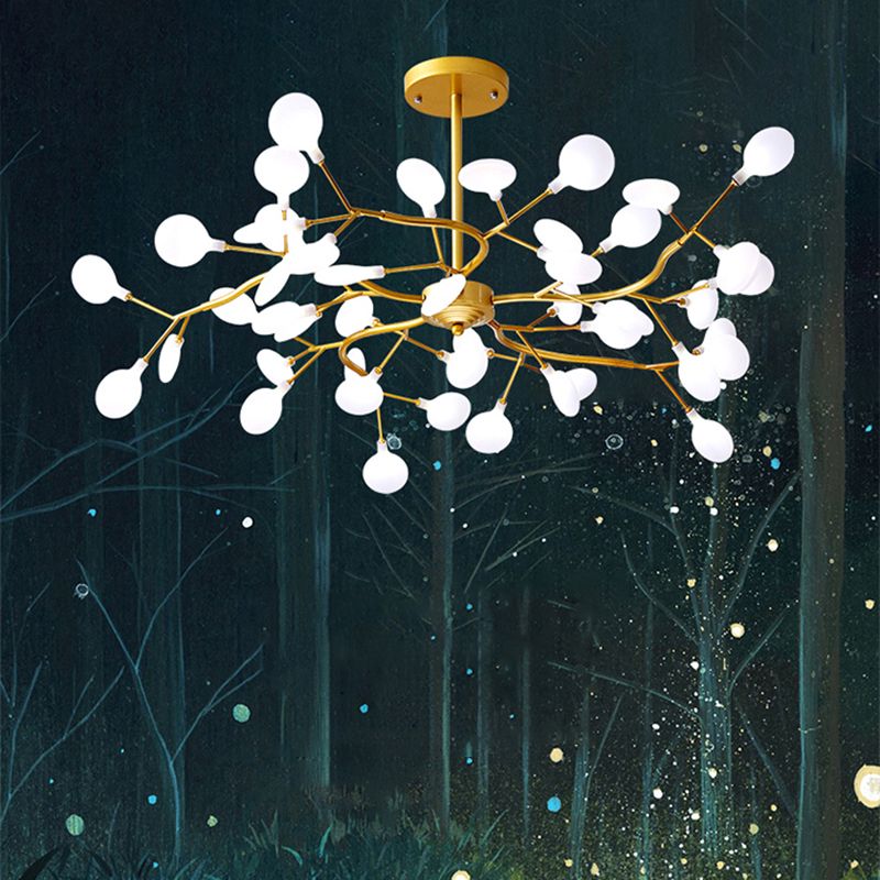 Contemporary Chandeliers Orbicular Hanging Ceiling Light Metal Orb Chandelier