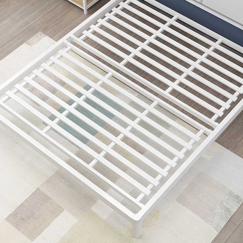 Modern Metal Folding Bed Rectangular Open-Frame Bed with Metal Legs