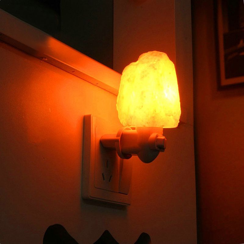 Modern Creative Creative Stone Wall Light Energy Saving White Plug in LED Night Light per corridoio