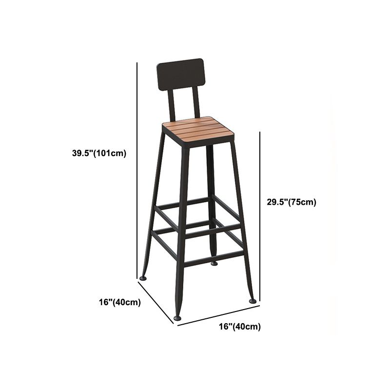 Modern Style Bar Table Set 1/2/5 Pieces Rectangle Bar Table with High Stools